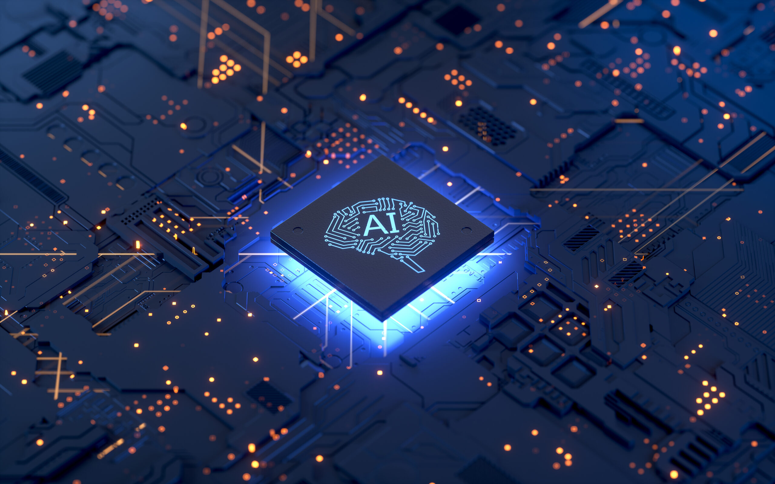 AI, Artificial Intelligence concept,3d rendering,conceptual image